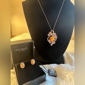 LE VIAN CRAZY COLLECTION Neapolitan Pendant and Earrings